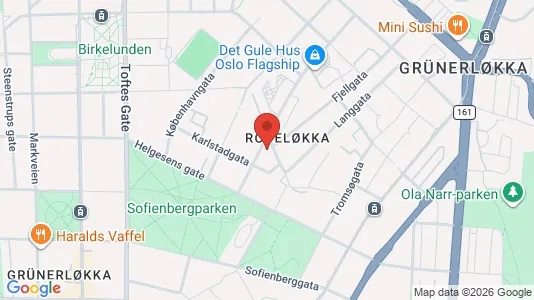 Rooms for rent i Oslo Grünerløkka - kort over placeringen