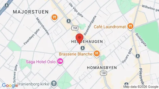 Apartments for rent i Oslo Frogner - kort over placeringen