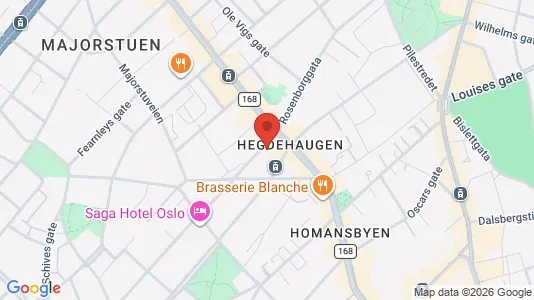 Apartments for rent i Oslo Frogner - kort over placeringen