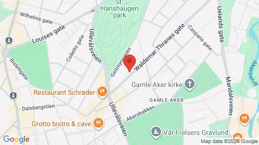Rooms for rent i Oslo St. Hanshaugen - kort over placeringen
