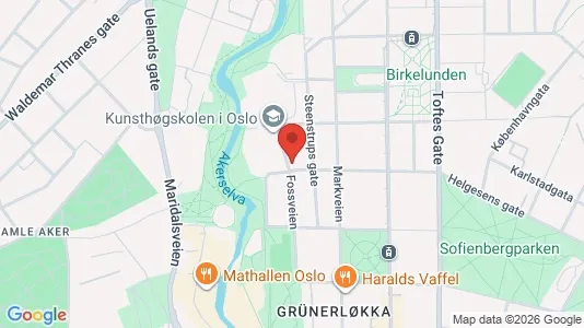 Apartments for rent i Oslo Grünerløkka - kort over placeringen