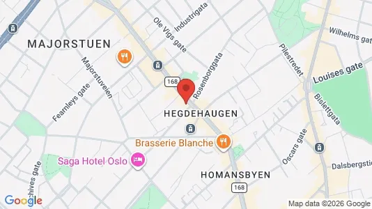 Apartments for rent i Oslo Frogner - kort over placeringen