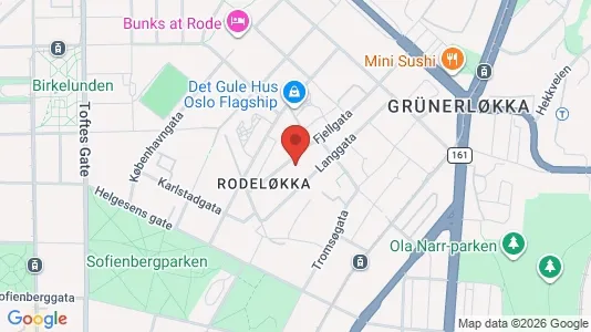 Apartments for rent i Oslo Grünerløkka - kort over placeringen