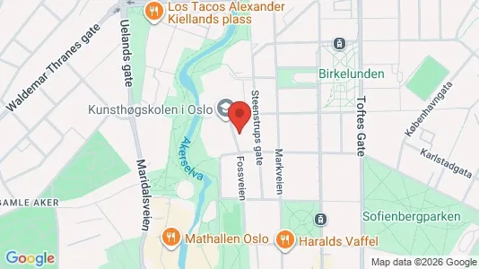 Apartments for rent i Oslo Grünerløkka - kort over placeringen