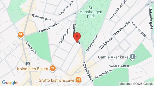 Apartments for rent i Oslo St. Hanshaugen - kort over placeringen