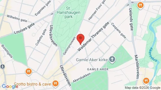 Rooms for rent i Oslo St. Hanshaugen - kort over placeringen