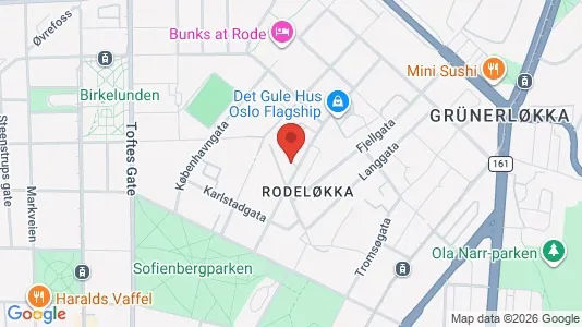 Apartments for rent i Oslo Grünerløkka - kort over placeringen