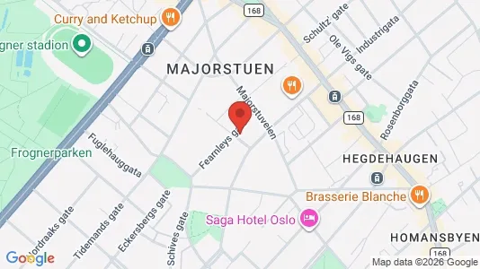 Apartments for rent i Oslo Frogner - kort over placeringen