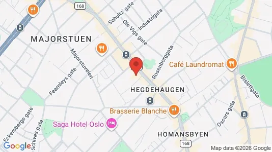 Apartments for rent i Oslo Frogner - kort over placeringen