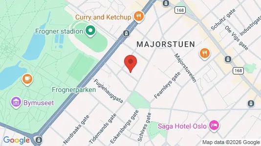 Apartments for rent i Oslo Frogner - kort over placeringen