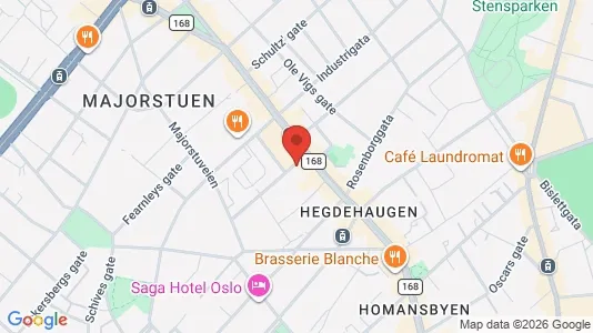 Apartments for rent i Oslo Frogner - kort over placeringen