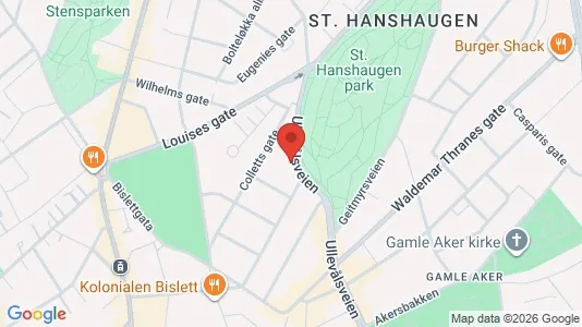 Apartments for rent i Oslo St. Hanshaugen - kort over placeringen
