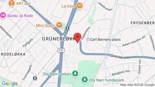 Apartments for rent i Oslo Grünerløkka - kort over placeringen