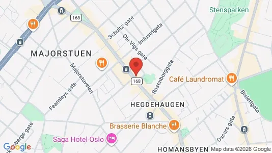 Apartments for rent i Oslo Frogner - kort over placeringen