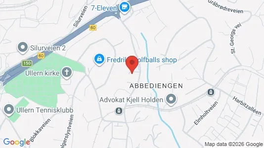 Rooms for rent i Oslo Ullern - kort over placeringen