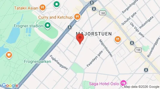 Apartments for rent i Oslo Frogner - kort over placeringen