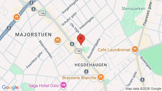Apartments for rent i Oslo Frogner - kort over placeringen