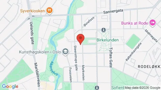 Apartments for rent i Oslo Grünerløkka - kort over placeringen