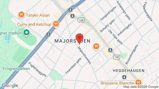 Apartments for rent i Oslo Frogner - kort over placeringen