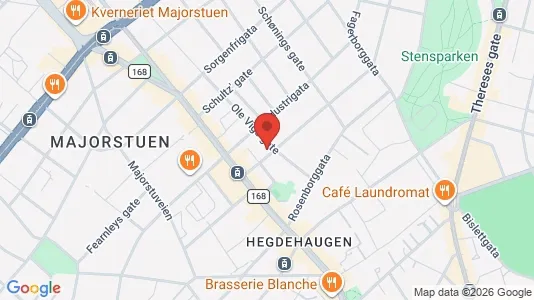 Apartments for rent i Oslo Frogner - kort over placeringen