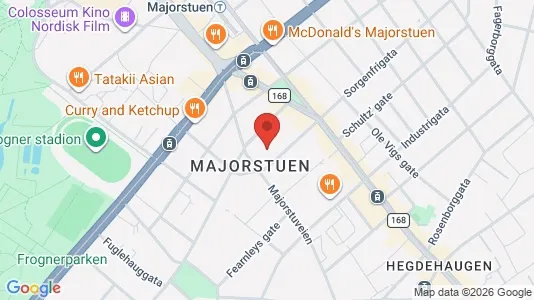Apartments for rent i Oslo Frogner - kort over placeringen