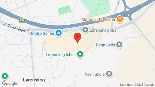 Apartments for rent i Lørenskog - kort over placeringen