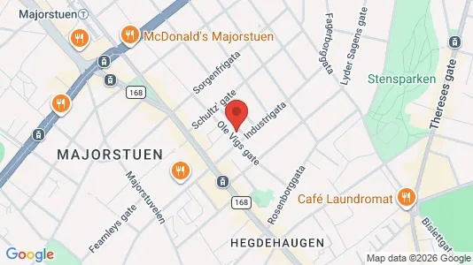 Apartments for rent i Oslo Frogner - kort over placeringen