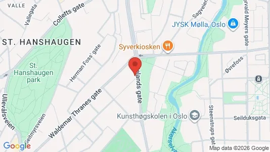 Apartments for rent i Oslo St. Hanshaugen - kort over placeringen