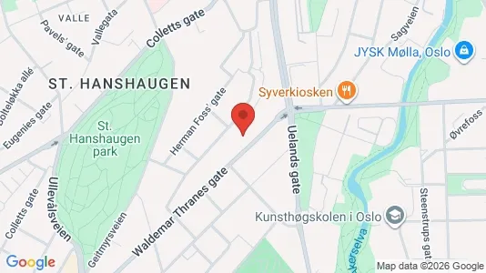 Rooms for rent i Oslo St. Hanshaugen - kort over placeringen