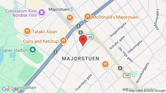 Rooms for rent i Oslo Frogner - kort over placeringen