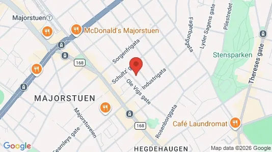 Apartments for rent i Oslo Frogner - kort over placeringen