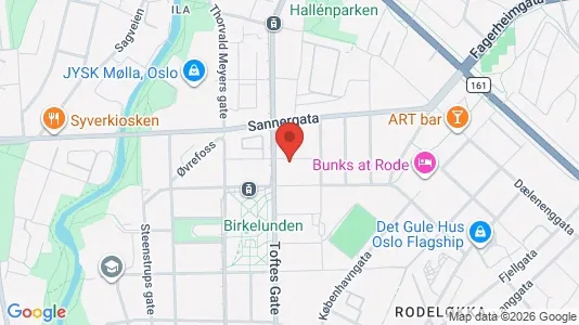 Apartments for rent i Oslo Sagene - kort over placeringen