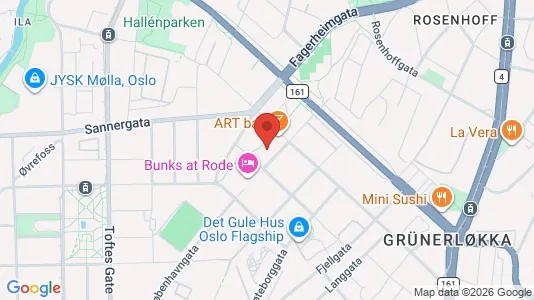 Apartments for rent i Oslo Grünerløkka - kort over placeringen