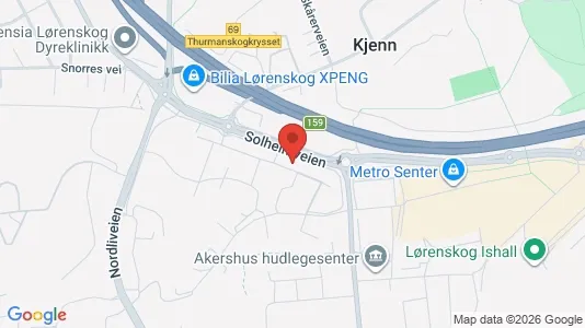 Apartments for rent i Lørenskog - kort over placeringen