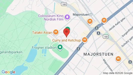 Apartments for rent i Oslo Frogner - kort over placeringen