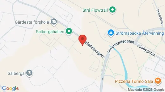 Apartments for rent i Sala - kort over placeringen