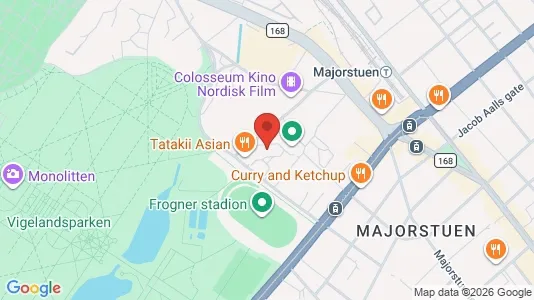 Apartments for rent i Oslo Frogner - kort over placeringen