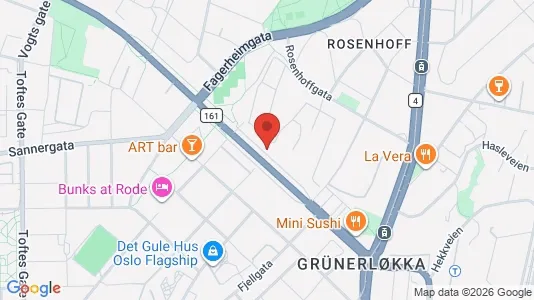 Apartments for rent i Oslo Grünerløkka - kort over placeringen