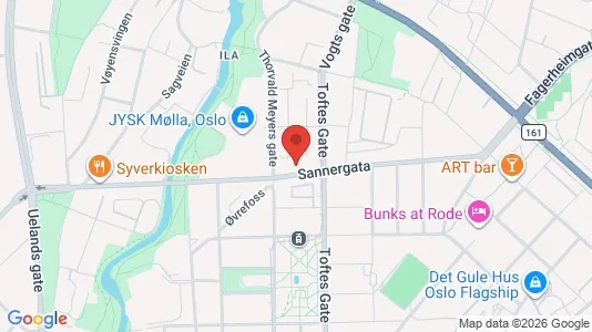 Rooms for rent i Oslo Sagene - kort over placeringen