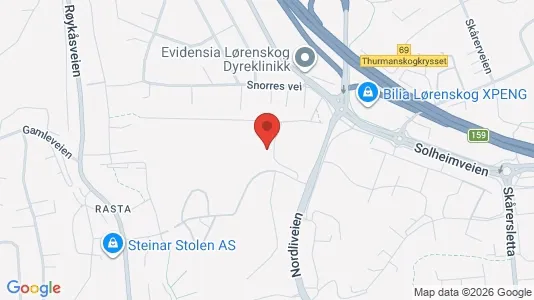 Apartments for rent i Lørenskog - kort over placeringen