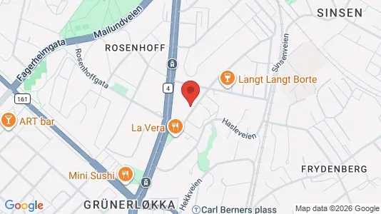 Apartments for rent i Oslo Grünerløkka - kort over placeringen
