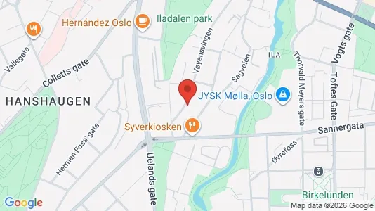 Apartments for rent i Oslo Sagene - kort over placeringen