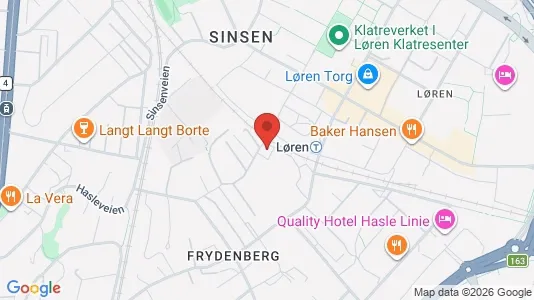 Apartments for rent i Oslo Grünerløkka - kort over placeringen