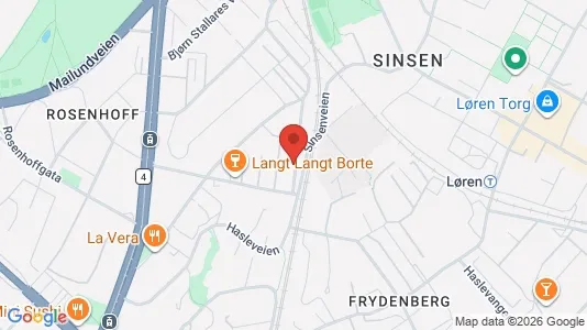 Apartments for rent i Oslo Grünerløkka - kort over placeringen