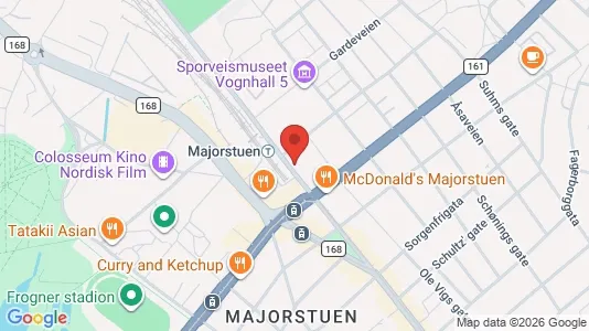 Apartments for rent i Oslo Frogner - kort over placeringen