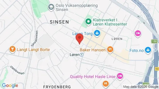 Apartments for rent i Oslo Grünerløkka - kort over placeringen
