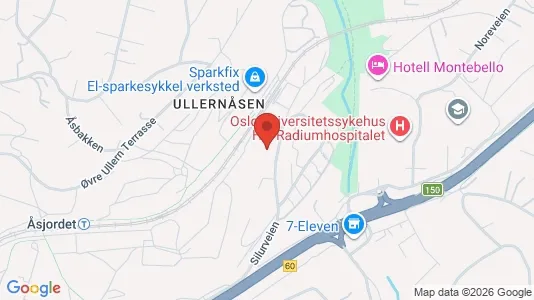 Apartments for rent i Oslo Ullern - kort over placeringen