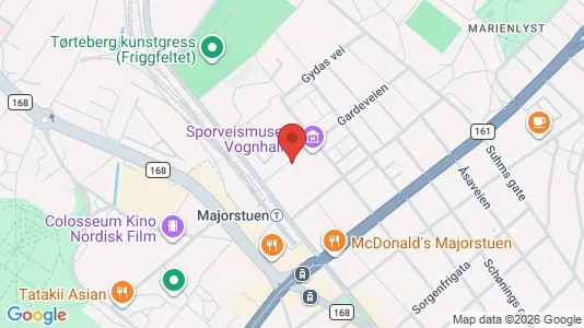 Rooms for rent i Oslo Frogner - kort over placeringen
