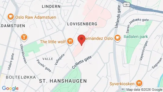 Rooms for rent i Oslo St. Hanshaugen - kort over placeringen