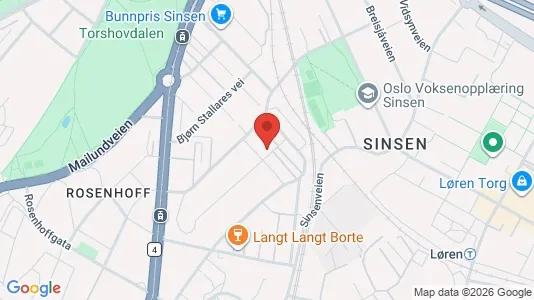 Apartments for rent i Oslo Grünerløkka - kort over placeringen